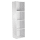 thumbnail image 1 of Librero Vertical Multifuncional Repisa 4 Nieveles - Blanco, 1 of 3