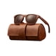 thumbnail image 3 of Gafas De Sol De Madera, Suministros, Accesorios Con Estuche Para Gafas, Para Deportes, Playa, Hogar, Marrón, 3 of 5
