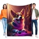 thumbnail image 1 of Corgi anti-pilling, suave, ligera, esponjosa y acogedora de lujo para hogar y cocina – Perfecta para niños y adultos,70X110cm, 1 of 6