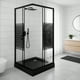 thumbnail image 5 of Shower Recto Strava Negro 90x90cm con Receptáculo, 5 of 6
