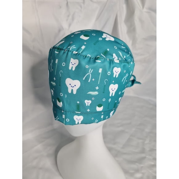 Gorro Clínico Antifluido Vitriolen Dientes turquesa