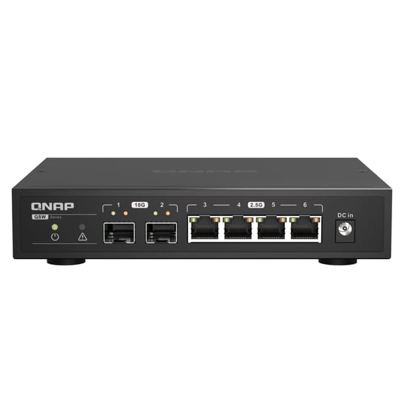 Conmutador de red QNAP QSW-2104-2S-A-US 2,5GbE RJ45 y 10G SFP+