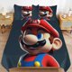 thumbnail image 1 of Super Mario 3-Piece Comforter Set for Bedroom Super Mario Bedding Set for Kids Adults Soft Microfiber Duvet Cover Set with Zipper Closure, 1 of 5