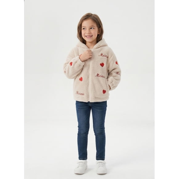 Chaqueta Chiporro Ni a Con Gorro Poler n Peludo Invierno