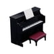 thumbnail image 5 of Piano De Casa De Muñecas Con Taburete, Instrumento Musical Para Accesorios De Casa De Muñecas 1/12, Negro, 5 of 5