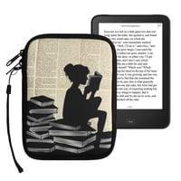 Funda Para Lector De Libros Electrónicos Kwmobile, Neopreno, Tamaño 6, Universal, Negro/Beige