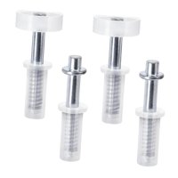 Bothyi - Kit De Herrajes Para Puertas Plegables Con Pivote Superior Y Rueda Guía Para Tiendas, Oficinas Y Armarios, 4 Piezas