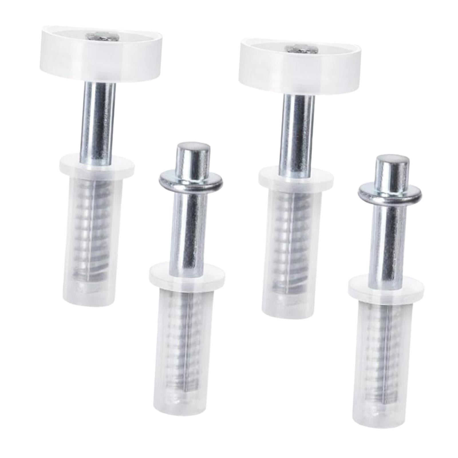 Bothyi - Kit De Herrajes Para Puertas Plegables Con Pivote Superior Y Rueda Guía Para Tiendas, Oficinas Y Armarios, 4 Piezas