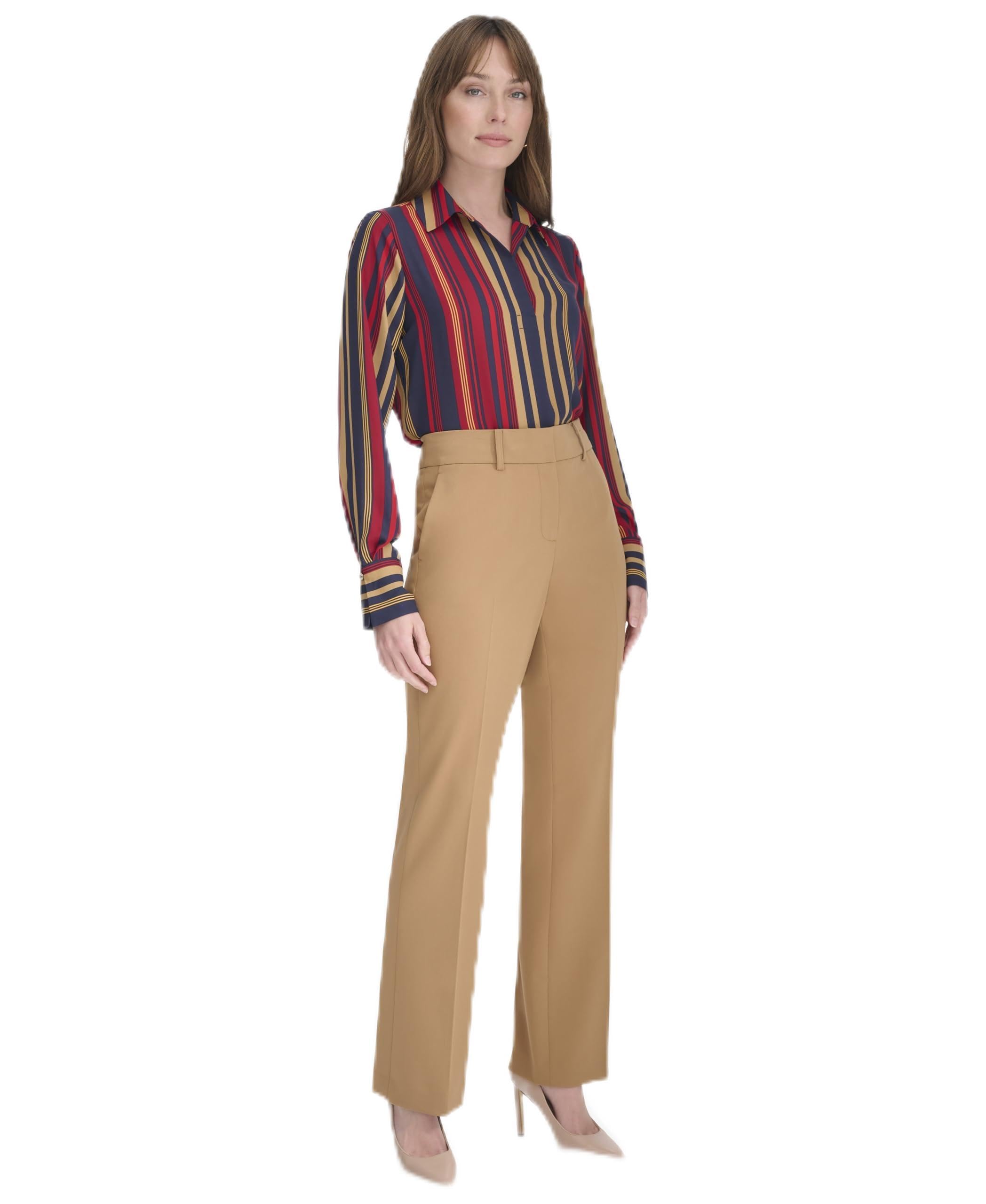 Pantalones Tommy Hilfiger Sutton Para Mujer Tobacco Talla 16