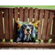 thumbnail image 2 of Cojín In Sunflowers Bluetick Coonhound, 2 of 6