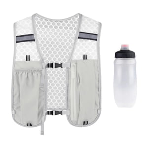 Ioensy - Chaleco De Hidratación Para Correr, Mochila Para Corredores, Transpirable, Para Trotar, Andar Al Aire Libre, Color Gris