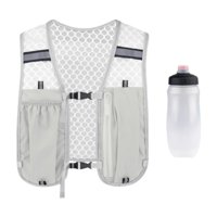 Ioensy - Chaleco De Hidratación Para Correr, Mochila Para Corredores, Transpirable, Para Trotar, Andar Al Aire Libre, Color Gris