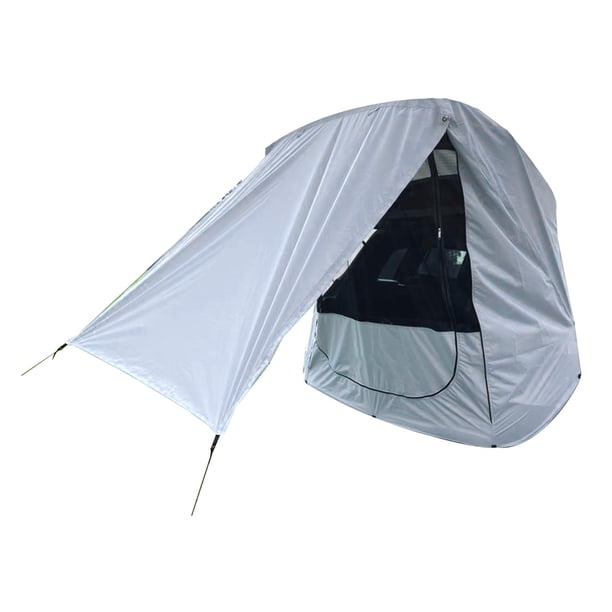 Tienda de campaña para maletero de SUV, refugio para el sol, tienda de campaña para maletero de coche, tienda de campaña con toldo impermeable para pu Blanco