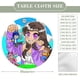 thumbnail image 2 of APHMAU-theme Fitted Round Tablecloths Elastic Edged Table Covers Waterproof Table Cloth for Kitchen Holiday Party Tables Decor 120cm, 2 of 6
