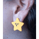 thumbnail image 3 of Pendientes Asimetricos Luna Y Estrella Amarilla Suave Resina Epoxi, 3 of 3