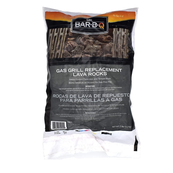 Lava Rocks para parrillas de gas y asadores, bolsa de 3,18 kg