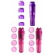 thumbnail image 1 of Masajeador portátil mini Gajoin de 4 cabezales, morado/rosa, 1 of 8