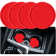thumbnail image 1 of Upgrade Your Car Interior with 4pcs ZukMi Silicone Car Cup Coasters - Anti-Slip Drink Holders for Universal Fit, 1 of 5