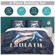 thumbnail image 5 of Akame Ga KILL Anime Home Bed 3-piece Set Classic Japanese Anime Polyester Wash Student Dormitory Set, 5 of 5