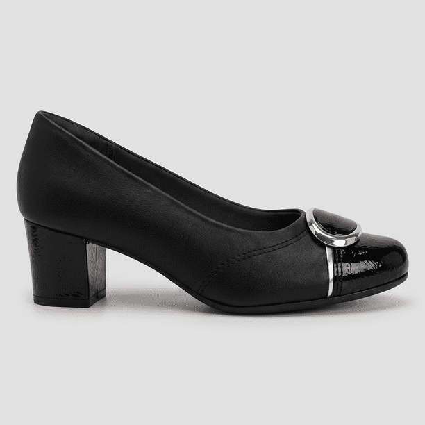 Zapato Mujer Negro/Dorado Laura 03 Piccadilly