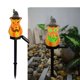 thumbnail image 1 of Spooky Halloween Solar Garden Lights - Modern Resin Floor Insert Landscape Decoration with Pumpkin Design, 1 of 4