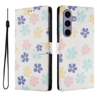 Foxdock Funda Tipo Cartera Para Samsung Galaxy S24 Fe Con Soporte Y Correa – Diseño De Patrones Lindos