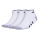 thumbnail image 1 of Calcetines adidas acolchados de corte bajo para hombre, 3 pares, blanco/gris, talla XL, 1 of 7