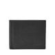 thumbnail image 1 of Monedero Fossil Ingram de piel con doble pliegue negro con bloqueo RFID para hombre, 1 of 6