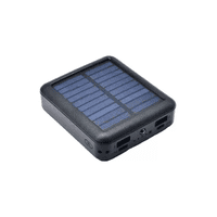Genérico - Batería Portátil Externa 20000Mah, 2 Puertos Usb, Solar, Color Blanco