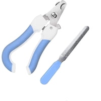 Defensor Forever - Corta Uñas Perros, Gatos Conejo Tipo Alicate + Lima De Uñas Celeste