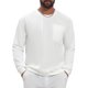 thumbnail image 1 of Sudadera Casual de Streetwear con Bolsillo y Cuello Redondo de Pana para Hombre INSPIRE CHIC XL Blanco, 1 of 6