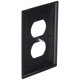 thumbnail image 3 of Placa de pared Leviton PJ8-E de 1 elemento, 1 dúplex, nailon Midway, negra, 3 of 4
