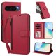 thumbnail image 2 of Funda con Billetera para [Google Pixel 9 5G] con Bolsillo Zipper y Tarjetero Rojo, 2 of 6