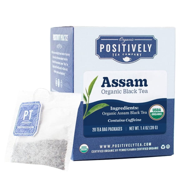 Té Orgánico Assam Negro Positively Tea Company 20 Bolsas