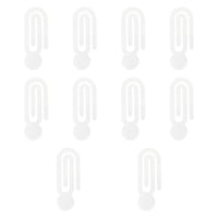 Magideal - 10X Clips De Papel En Acrílico Transparente Marcas De Libros De Sublimación Fácil De Usar Clip De Sublimación De Usos Múltiples Para La , 12.7Cmx4.8Cm 127 Cm X 48 Cm