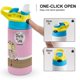 thumbnail image 4 of Charlie y Lola Botella de Agua con Tapa Pop Top de Un Toque, Acero Inoxidable, a Prueba de Fugas, para Deportes, Botella Infantil azul 12 oz, 4 of 6