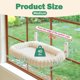 thumbnail image 3 of Zakkart SnugCloud Foldable Cat Window Perch Cream White, M, 3 of 3
