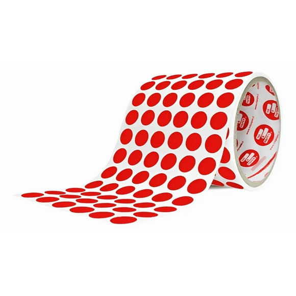 Etiquetas Rojo Autoadhesivas Circulares Colores 13 Mm 600 unidades