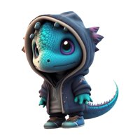 Bothyi - Estatua De Dinosaurio, Mesa, Escultura Animal De Resina Para Restaurante, Dormitorio De Boda, Azul