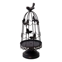 Genérico - Portavelas Multifunción Decorativo Jaula Pájaros 36Cm Jhn