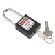 thumbnail image 1 of candado de seguridad candado de seguridad con llave de metal de 25 mm diferente negro, 1 of 5
