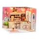 thumbnail image 2 of Hecha a Mano, de Bricolaje, Mini Casa de Madera con Cubierta a Prueba de Polvo, de Construcción de Casa Pequeña para Niñas, Ni Heladería, 2 of 5