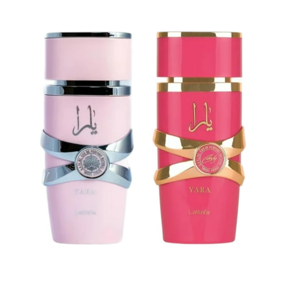 Lattafa Yara Edp 100ml + Yara Candy Edp 100ml Set Mujer