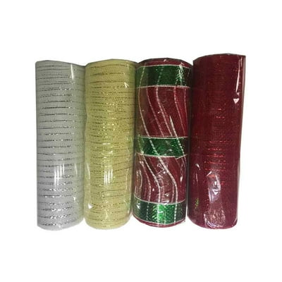 Cinta Para Árbol De Navidad De 26 Cm Mesh, Color Surtido, 1 Un Holiday Time