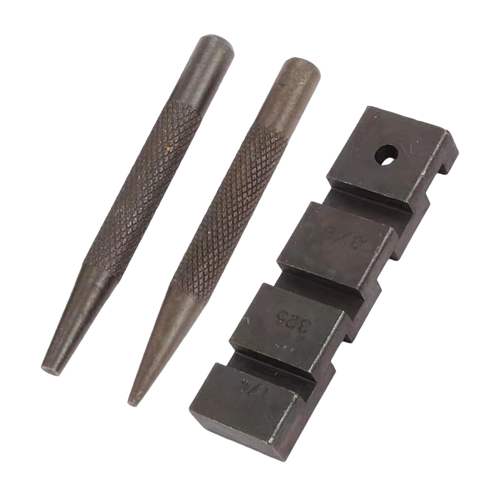 Magideal - Juego De Herramientas De Reparación De Interruptores De Eliminación De Motosierra Profesional Rompedor De Cadena De Pasador De Remachado De Cadena