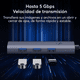 thumbnail image 3 of Adaptador HUB 4 en 1 USB a 3 puertos USB 3.0 + Ethernet RJ45 - Baseus UltraJoy Series - Gris espacial, 3 of 7