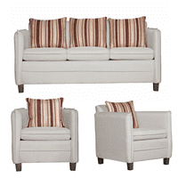 Ruzam Mobel - Juego De Living 3 1 1 Barcelona Crudo