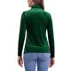 thumbnail image 3 of INSPIRE CHIC Top de Cuello Simulado de Terciopelo Elástico para Mujer, Manga Larga, Blusa Suave para Otoño Invierno XL Verde Oscuro, 3 of 6