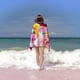 thumbnail image 2 of Princesa Peach Toalla de playa de secado rápido con diseño temático, regalo para mujeres y niñas, ideal para cumpleaños, fans, amantes de la música, uso en la playa o al aire libre, 78 × 180 cm, 2 of 6