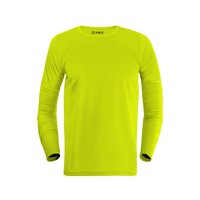 Snix - Polera Deportiva Infantil Dry Fit Manga Larga Amarillo Fluor Talla 8